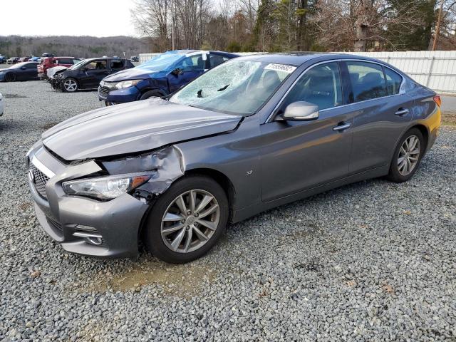 Salvage cars for sale from Copart Concord, NC: 2015 Infiniti Q50 Base
