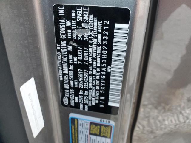 5XYPG4A53HG233212 KIA SORENTO LX