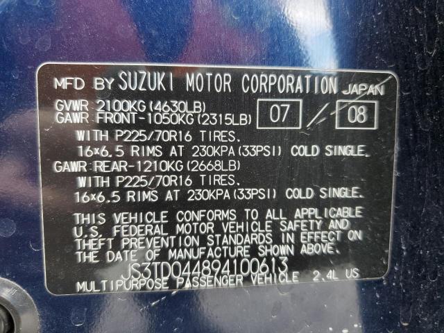 JS3TD044894100613 Suzuki Grand Vitara Xsport