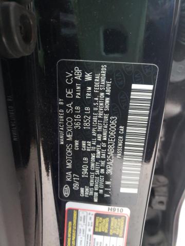 3KPA25AB8JE060063 KIA RIO LX