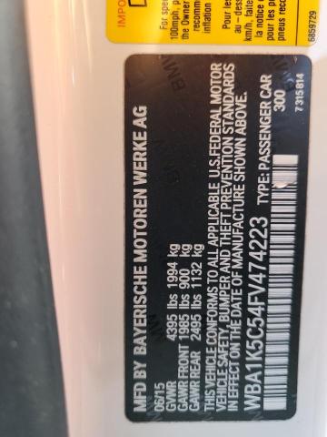 2015 BMW 228 I WBA1K5C54FV474223