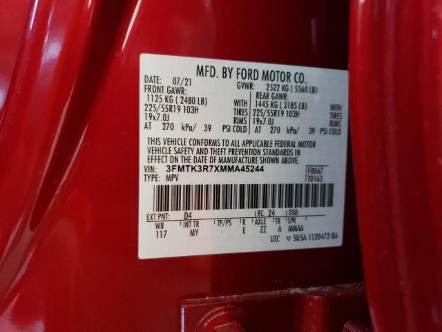2021 FORD MUSTANG MA - 3FMTK3R7XMMA45244