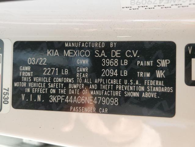 3KPF44AC6NE479098 KIA FORTE GT