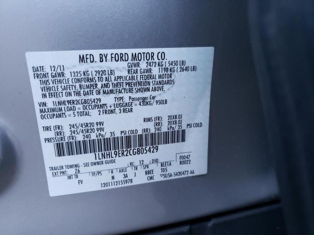 1LNHL9ER2CG805429 Lincoln MKS