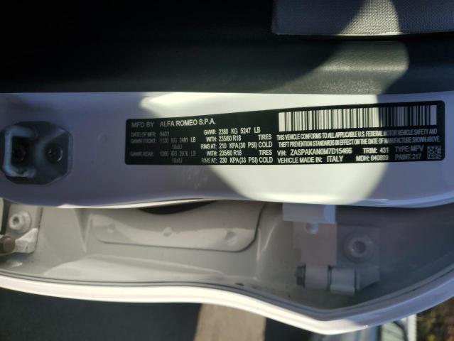 2021 ALFA ROMEO STELVIO SP ZASPAKAN0M7D15466