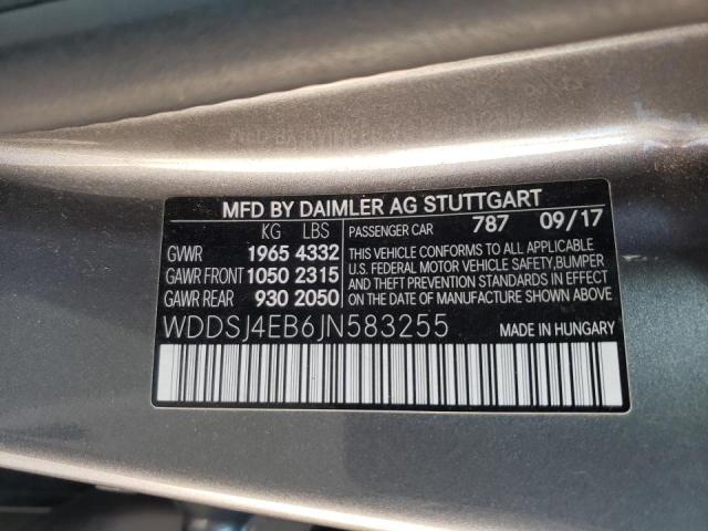 2018 MERCEDES-BENZ CLA 250 - WDDSJ4EB6JN583255