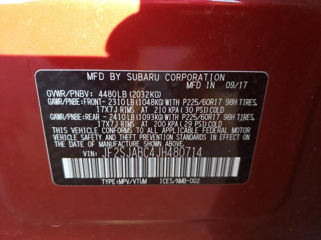 JF2SJABC4JH480714 Subaru Forester 2.5i