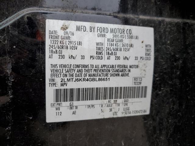 2LMTJ6KR4GBL86651 Lincoln MKX