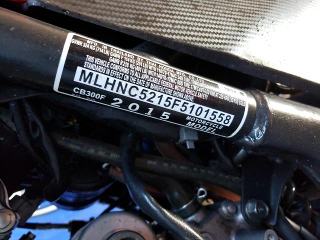 2015 HONDA CB300 F MLHNC5215F5101558