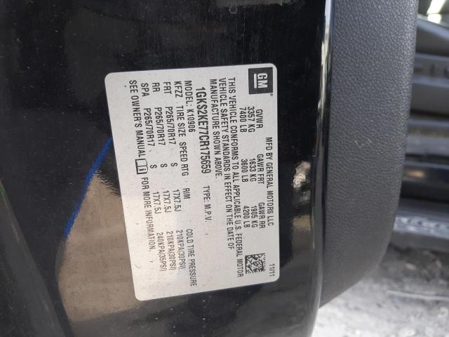 1GKS2KE77CR175659 GMC Yukon Xl K1500 Slt