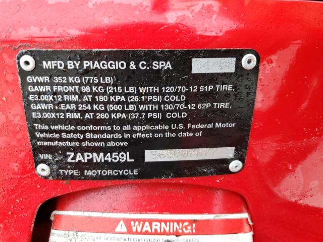 2008 VESPA GTS 250 ZAPM459L585007877