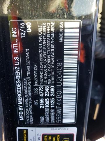 2017 MERCEDES-BENZ C 300 4MAT - 55SWF4KB0HU204081