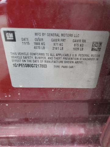 2016 CHEVROLET CRUZE LIMI - 1G1PE5SB6G7217803