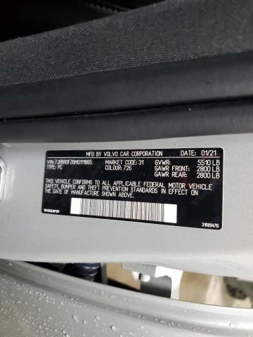2021 VOLVO S60 T8 REC 7JRBR0FZ6MG111865