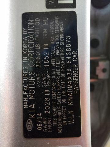 KNADM4A3XF6438873 KIA RIO LX