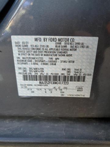 MAJ3S2FEXMC417223 Ford ECOSPORT S