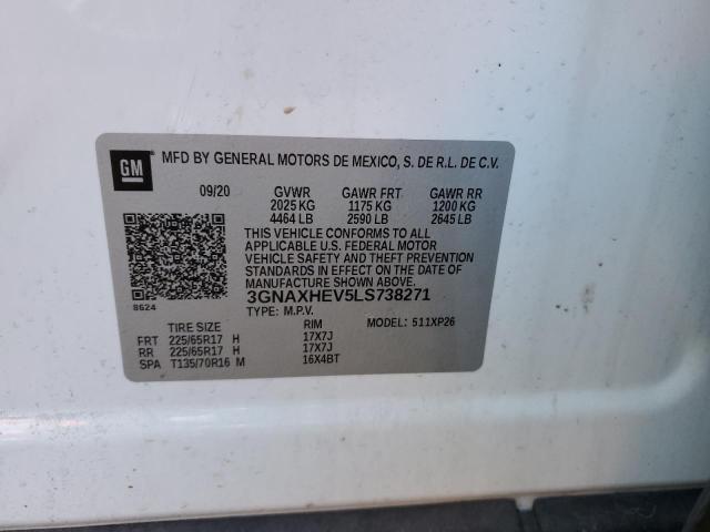 2020 CHEVROLET EQUINOX LS - 3GNAXHEV5LS738271
