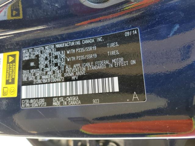 2015 LEXUS RX 450H 2T2BC1BA1FC004872