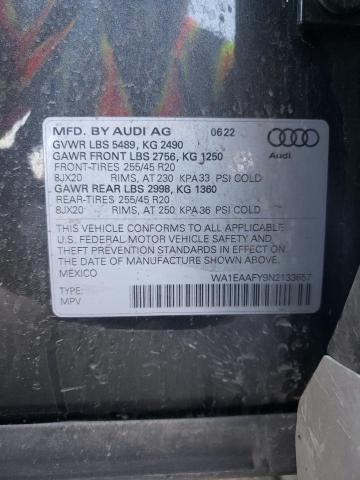 2022 AUDI Q5 PREMIUM - WA1EAAFY9N2133657