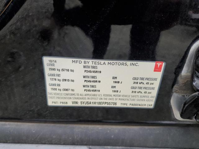 5YJSA1H18EFP55706 Tesla MODEL S