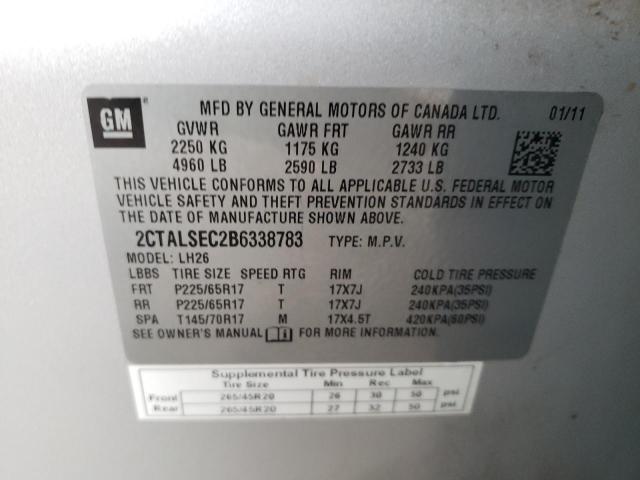 2CTALSEC2B6338783 GMC Terrain Sle