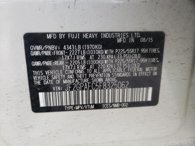 JF2GPAFC5F8325062 Subaru XV
