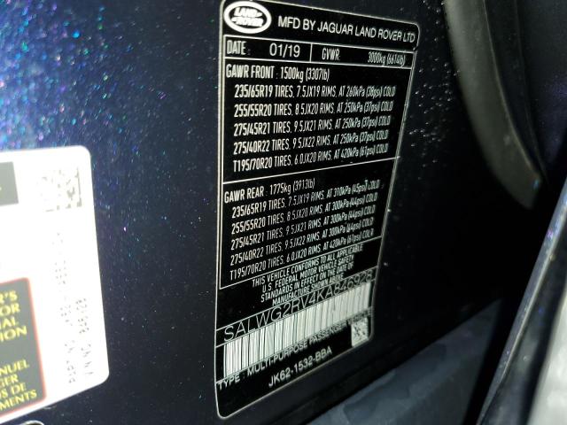 SALWG2RV4KA846928 Land Rover RANGEROVER