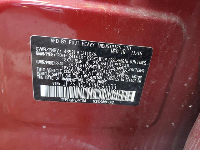 JF2SJGDC8GH495533 Subaru Forester 2.0xt Premium