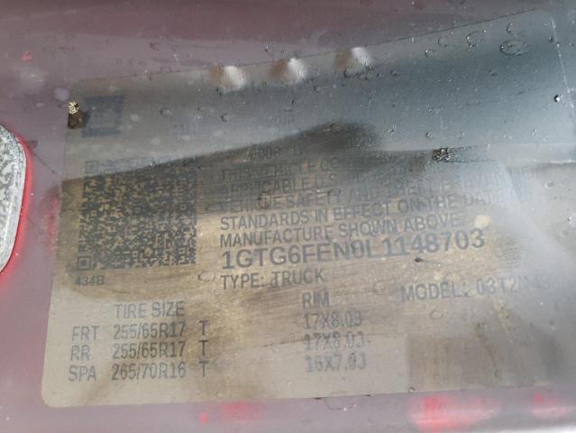 2020 GMC CANYON ALL 1GTG6FEN0L1148703