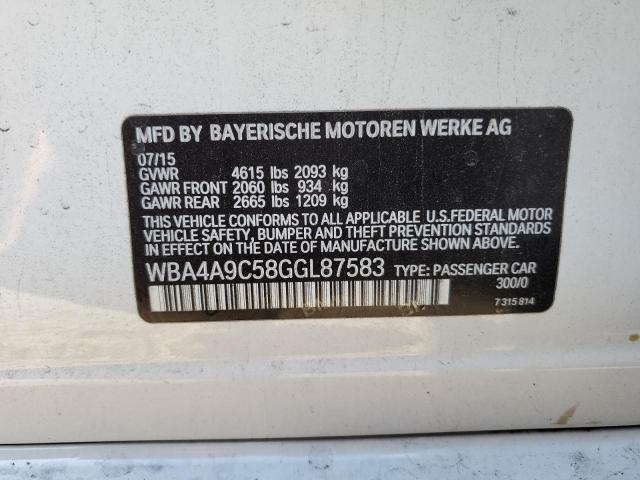2016 BMW 428 I GRAN - WBA4A9C58GGL87583