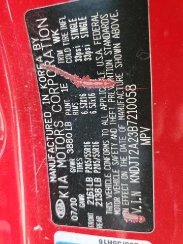 KNDJT2A23B7210058 KIA SOUL +