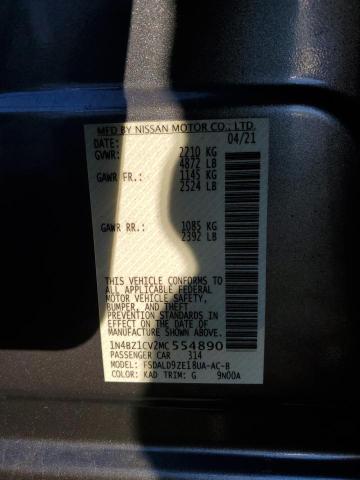 2021 NISSAN LEAF SV PL 1N4BZ1CV2MC554890