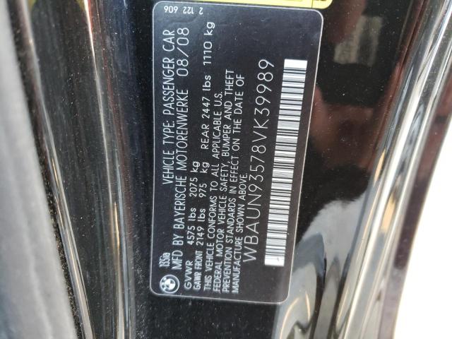 WBAUN93578VK39989 BMW 135 I