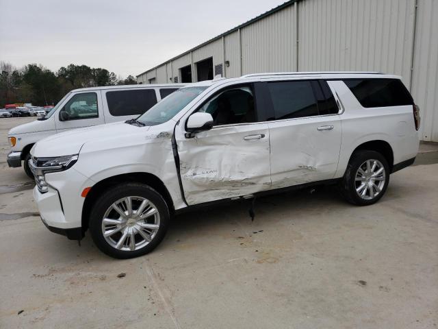 Salvage cars for sale from Copart Gaston, SC: 2021 Chevrolet Suburban K1500 High Country