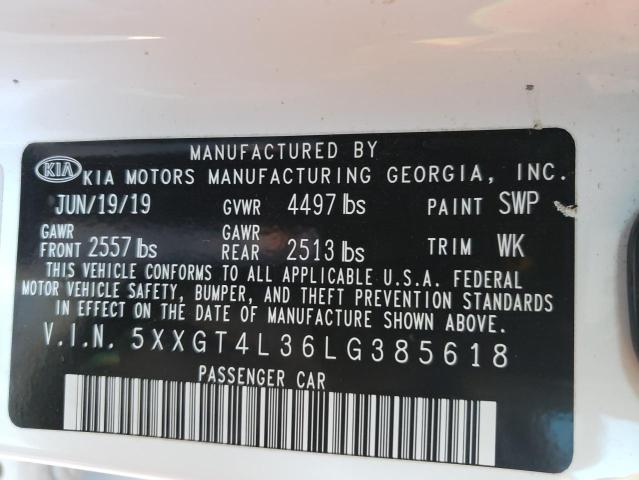 5XXGT4L36LG385618 KIA Optima Lx