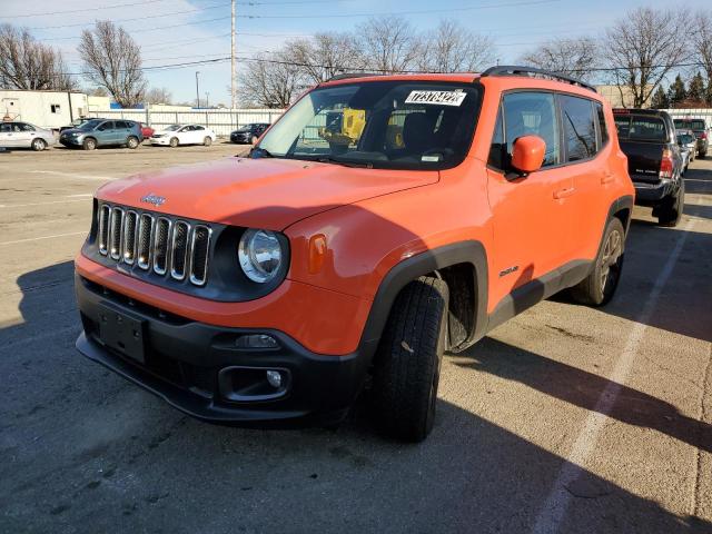 Salvage cars for sale from Copart Moraine, OH: 2016 Jeep Renegade L
