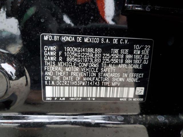 2023 HONDA HR-V SPORT - 3CZRZ1H53PM714743