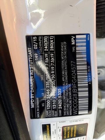 WDCGG8JB9FG404577 Mercedes-Benz Glk 350 4matic