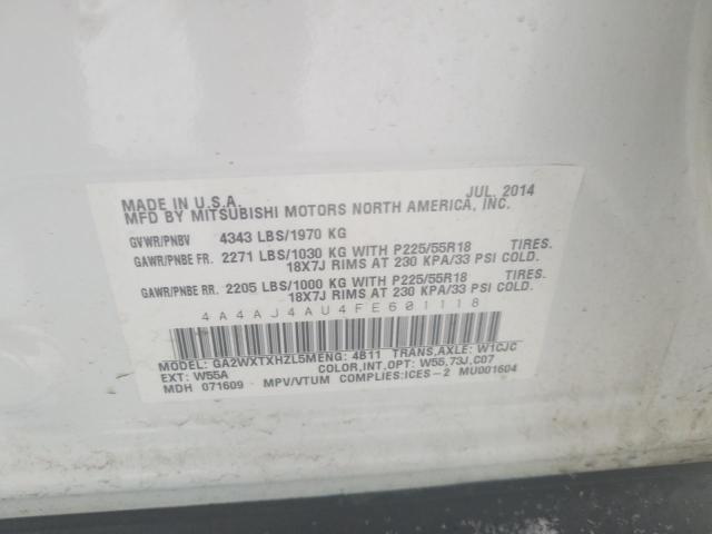 2015 MITSUBISHI RVR GT 4A4AJ4AU4FE601118