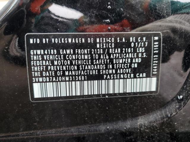 2017 VOLKSWAGEN JETTA SE - 3VWDB7AJ0HM313681