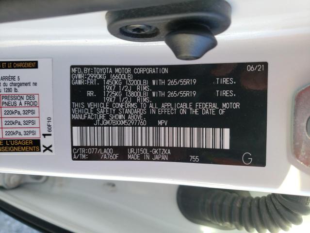 2021 LEXUS GX 460 LUX JTJGM7BXXM5297760