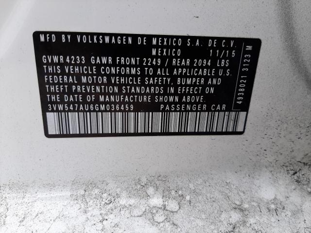 2016 VOLKSWAGEN GTI S/SE - 3VW547AU6GM036459