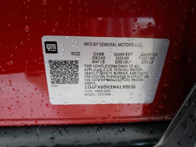 2022 CHEVROLET BOLT EV 2L 1G1FX6S01N4130836