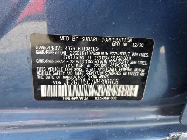 JF2GTHSC7MH300106 Subaru Crosstrek