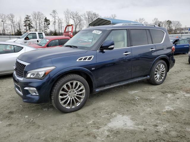 Salvage cars for sale at Spartanburg, SC auction: 2015 Infiniti QX80