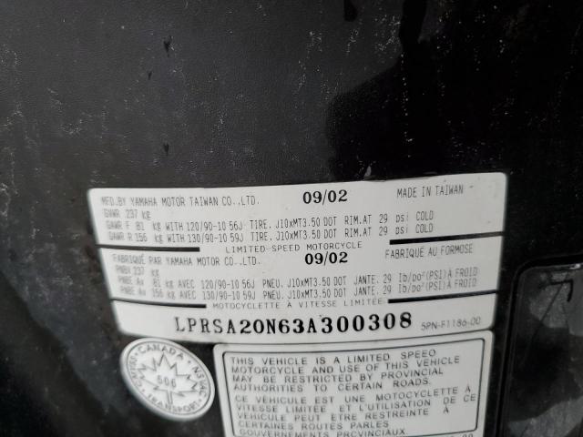 2003 YAMAHA YW50 AP ZU LPRSA20N63A300308