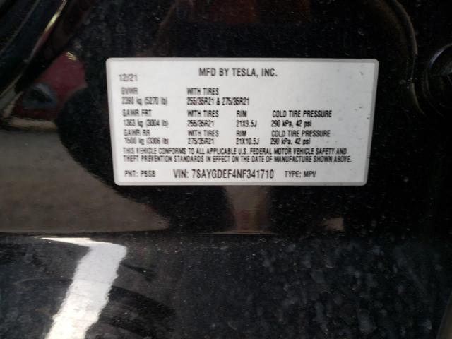 7SAYGDEF4NF341710 Tesla Model Y