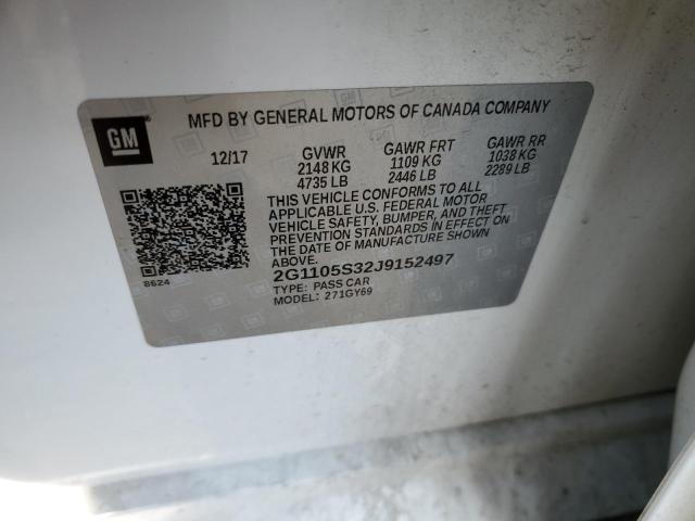 2018 CHEVROLET IMPALA LT - 2G1105S32J9152497