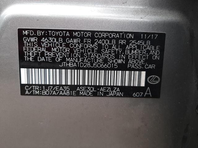 2018 LEXUS IS JTHBA1D28J5066015