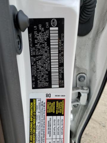 2020 LEXUS ES 300H LU 58AE21B11LU011747